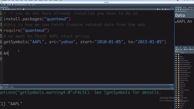 Algorithmic Trading & Time Series Analysis | downloading the data from yahoo finance