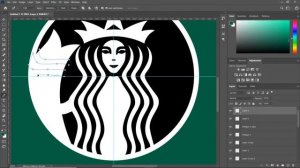 Circular Logo Design Photoshop Tutorial | Text on Circular Path - Starbucks