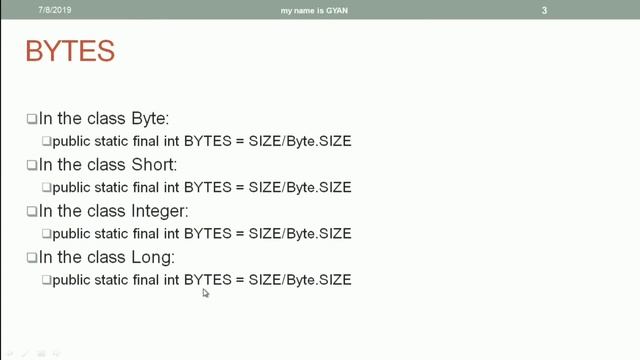 Wrapper Classes in Java | #22 | The BYTES Field of Various Wrapper Classes in Java