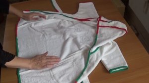 Шьём из полотенца детский махровый халатик с обезьянкой)