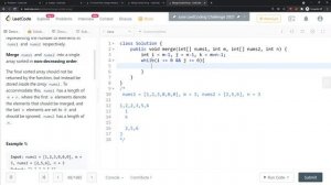 LeetCode 88 | Merge Sorted Array | 2 Pointers | Java