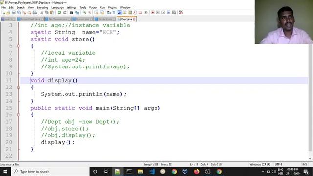 ☕Complete Java Tutorials | ?Static Variable in Java | ? Java Course for beginners | ? Java In Tamil