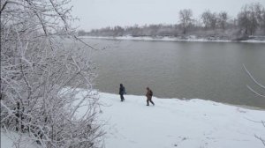 Мой фильм.wlmp   Река Кубань зимой !!!