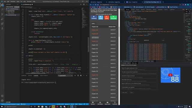 Let's Code: Manga Extractor | Python Coding Tutorial | Part 2 - Chapter Extraction