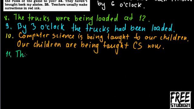 Голицынский ex.295 | переход из Active Voice в Passive Voice