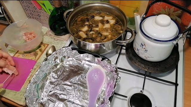 Экономное меню. Суп с грибами и запеканка с индейкой! Блин, чем вы её режете?! ФИКС ПРАЙС гаджеты. смотреть онлайн