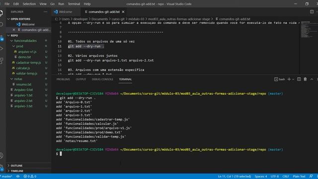 Curso Git Para Iniciantes - Outras Formas De Adicionar Alterações No Stage смотреть онлайн