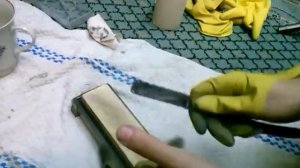 Заточка опасной бритвы на камнях от Кай