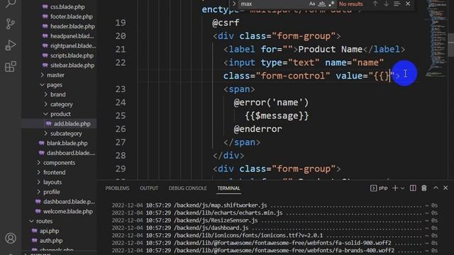 Day-54 Group Route, Form Validation, Toastr Alert and Insert Product with Validation
