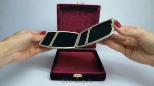 Серебряный портсигар «Королевский» 25-279