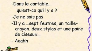 Dans le cartable