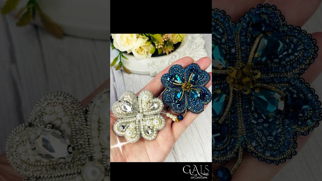 БРОШЬ-КЛЕВЕР #handmade #брошь #брошьцветок смотреть онлайн