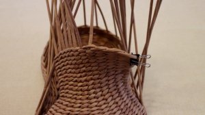 Башмак из газетных трубочек. Часть 2: плетение стенок