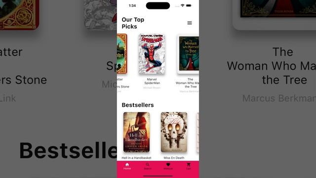 Library App UI Design