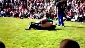 Female Wrestler  Pins Male Wrestler - Mixed Wrestling