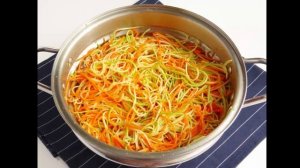 Вкусные кабачки с морковью по корейски на зиму