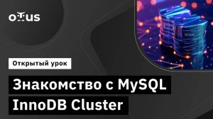 Знакомство с MySQL InnoDB Cluster // Демо-занятие курса «Инфраструктура высоконагруженных систем»