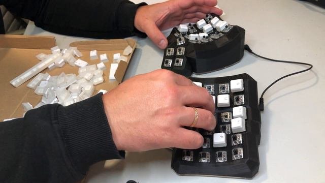 Кастомная клавиатура Dactyl Manuform - распаковка и первые впечатления.