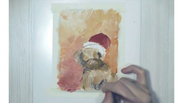 Как нарисовать собаку гуашью или акрилом смотреть онлайн