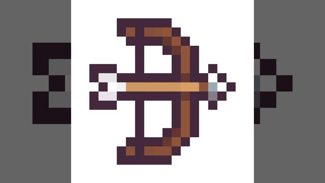 Рисуем лук Майнкрафт смотреть онлайн