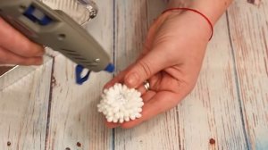 Цветы из ватных палочек своими руками / Краспедия /  Flower of cotton buds