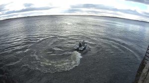 Первые испытания на воде моторной лодки Нельма 40 с инновационными обводами