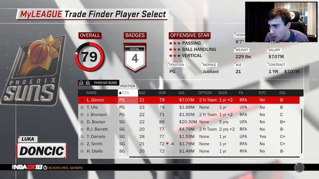 75 WINS?? LUKA DONCIC SUNS REBUILD! NBA 2K18 смотреть онлайн