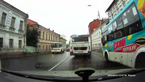 По дорогам России.  Серпухов из окна автомобиля