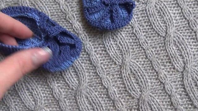 Как связать обувь для ребенка крючком? смотреть онлайн