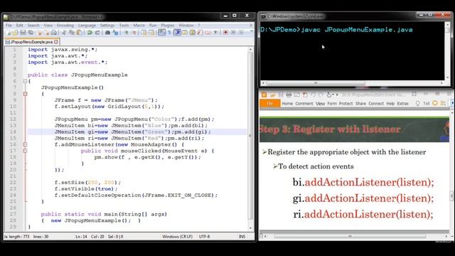 Java Swing GUI Part #38: JPopupMenu Event Handling using PopupMenuListener interface (Step-by-step) смотреть онлайн