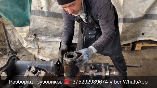 Как вынуть гильзу из двигателя RENAULT MAGNUM MACK 440-480 ETECH Разборка Европейских грузовиков