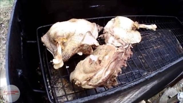 Копчение гусей в самодельной коптильне горячего копчения