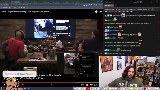 Joe Rogan on Dave Chappelle controversy | HasanAbi смотреть онлайн