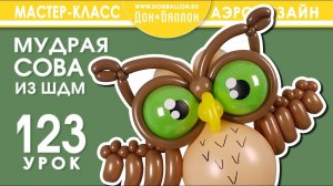Искусство Аэродизайна. Урок №123. Мудрая сова из ШДМ.