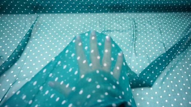 Ткань шелковый жоржет мятные горошки 206 смотреть онлайн