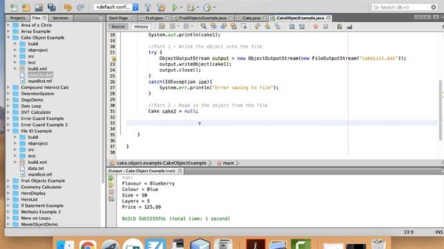 How to save an object to a file in Java смотреть онлайн