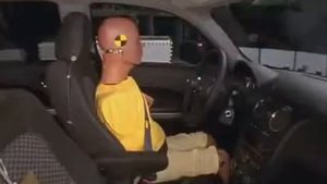 Chevrolet HHR side crash test Шевроле ННР боковой краш тест 2009