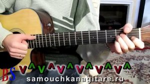 Прыгающий гитарный бой.mp4.(кавер) Аккорды, Разбор песни на гитаре