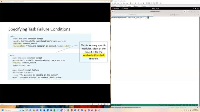 Handling Task Failure in an Ansible Playbook смотреть онлайн