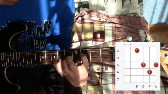 Аккорд F на гитаре: на 1, 3, 5, 8 и 10 ладах смотреть онлайн