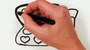 Рисуем фломастерами. Простой милый рисунок. Рисование для детей