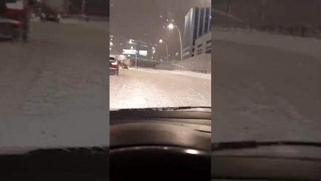 Утренняя жесть. Выезд на ЮВХ. Снегопад в Москве 27.11.23