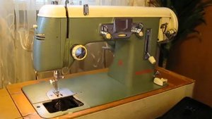 Sewing machine Швейная машина Gritzner 01022 test намотка и заправка нитки