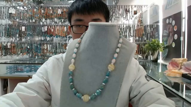 20240117-07 Natural turquoise andorange spiny oyster Spodumene Kunzite purple Prehnite Amazonite