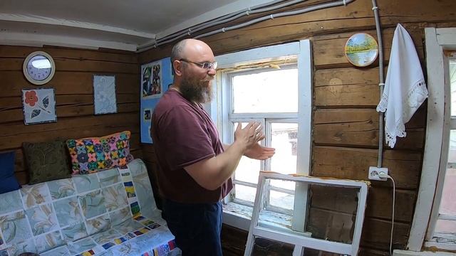 Дом в деревне .Вынимаю рамы. смотреть онлайн