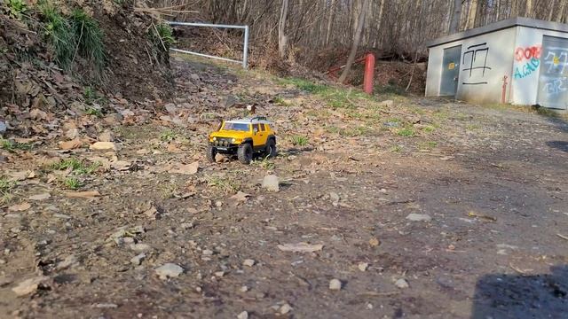 FMS TOYOTA FJ Cruiser 1:18 // Eddie the Eagle and his fifth big adventure! ? смотреть онлайн