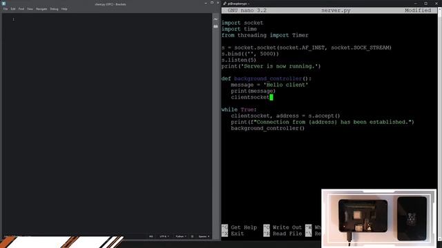 PYTHON | Send DATA between Raspberry Pi and PC