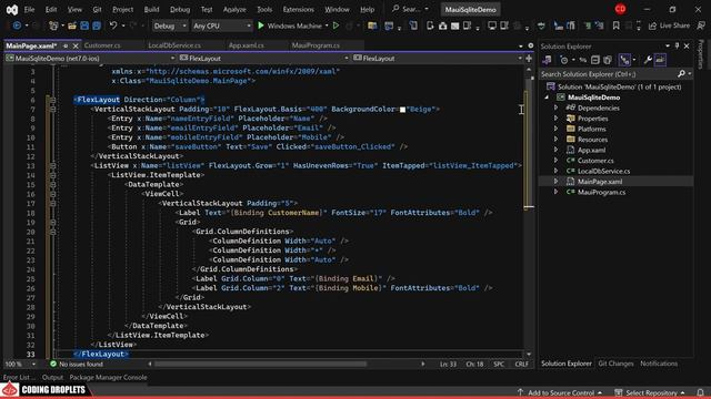 DotNet MAUI Sqlite Tutorial - .Net MAUI Sqlite CRUD Operations