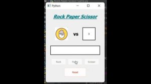 Python Competition | Python | AI & ML Projects | Rock paper scissor GUI game