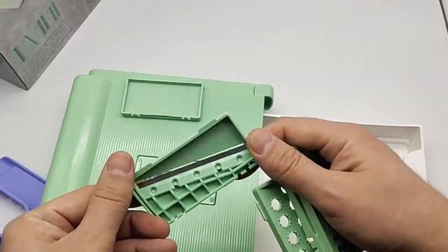 Овощерезка ручная/мультислайсер/терка слайсер для овощей/измельчитель овощей/с контейнером/5 насадо